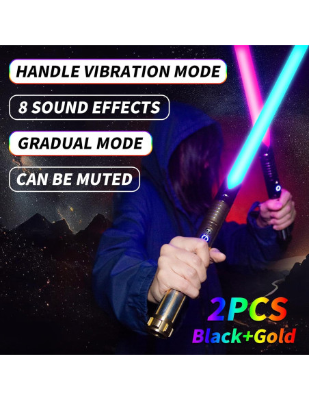 Sables de Luz Xenopixel 31" Recargables 16 Colores RGB Star Wars