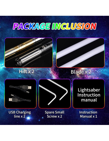 Sables de Luz Xenopixel 31" Recargables 16 Colores RGB Star Wars