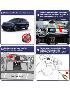 Cámara de Salpicadero Fitcamx 2K Delantera y 1080P Trasera para VW ID.4 y Audi Q4 e-tron 2