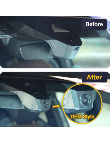 Cámara de Salpicadero Fitcamx 2K Delantera y 1080P Trasera para VW ID.4 y Audi Q4 e-tron