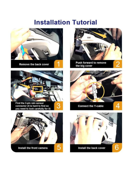 Cámara de Salpicadero Fitcamx 2K Delantera y 1080P Trasera para VW ID.4 y Audi Q4 e-tron