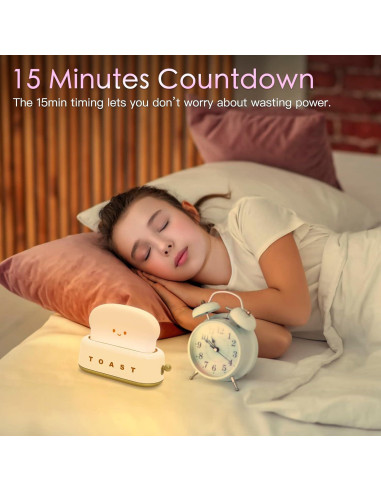 Lámpara de Mesa TOOGE Tostadora Kawaii Recargable 12.7cm
