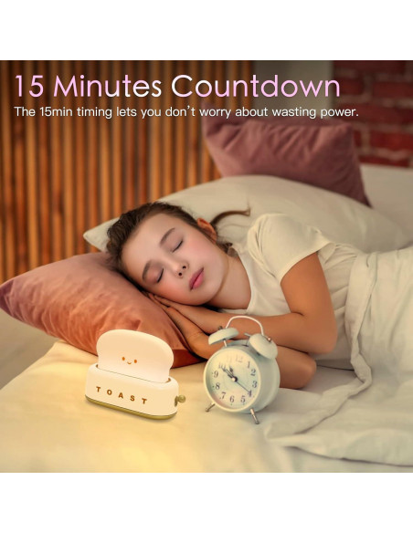 Lámpara de Mesa TOOGE Tostadora Kawaii Recargable 12.7cm