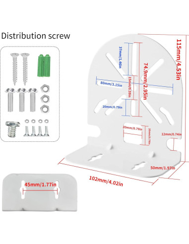 Soporte de Cámara de Seguridad Universal NVRTTRR XBQ-2.5 (2 Unidades)