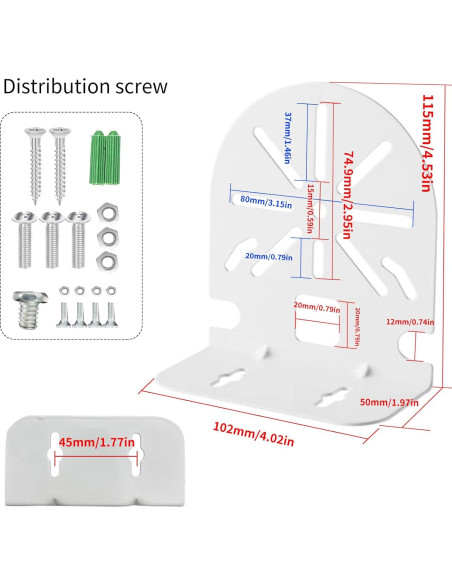 Soporte de Cámara de Seguridad Universal NVRTTRR XBQ-2.5 (2 Unidades)