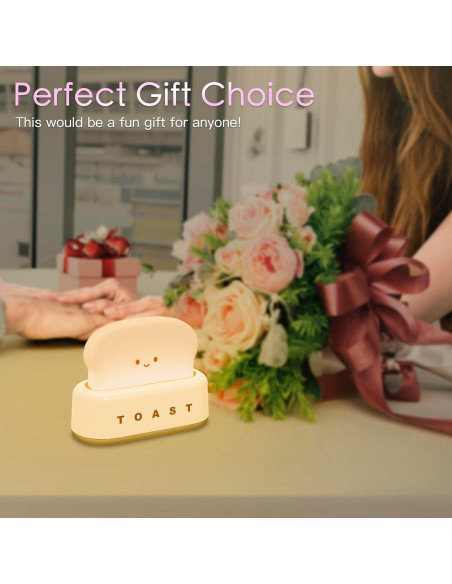 Lámpara de Mesa TOOGE Tostadora Kawaii Recargable 12.7cm