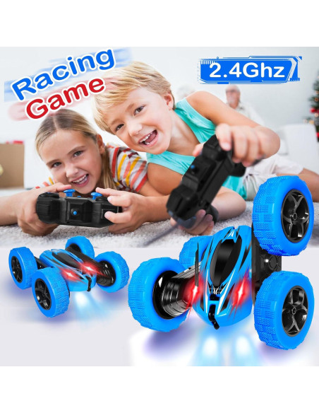 Coche RC Acrobático FREE TO FLY TJC-1 Azul 4WD para Niños