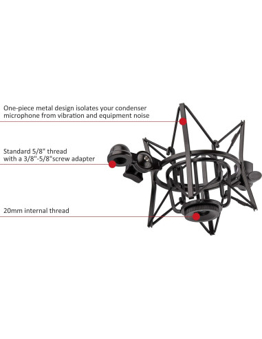 Soporte de micrófono con filtro pop Rode para K2, NT1-A, NT1000