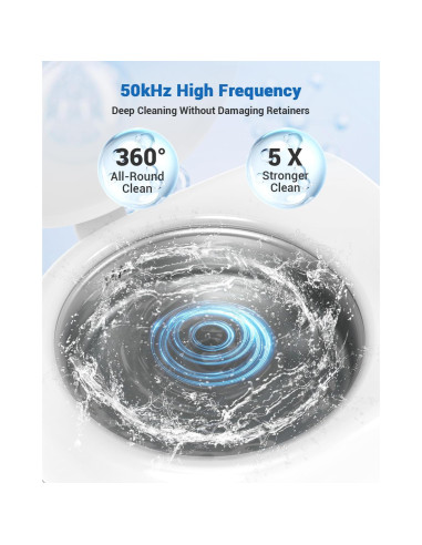 Limpiadora Ultrasónica de Retenedores Wrklly 50kHz Portátil