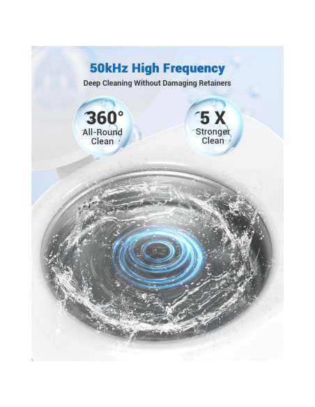 Limpiadora Ultrasónica de Retenedores Wrklly 50kHz Portátil