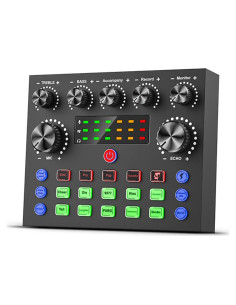 Mezclador de audio V8S para podcast y transmisión en vivo