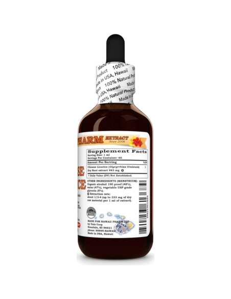 Tintura de Regaliz Chino Hawaii Pharm 59 ml 100% Natural