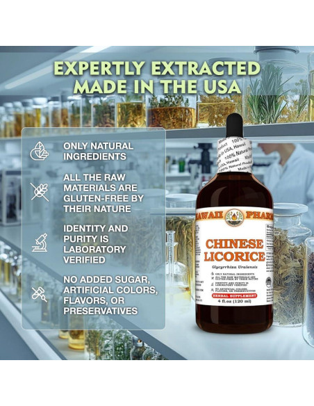 Tintura de Regaliz Chino Hawaii Pharm 59 ml 100% Natural