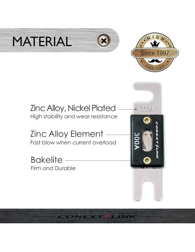 Fusible ANL Conext Link 300A Níquel Paquete de 5 Unidades