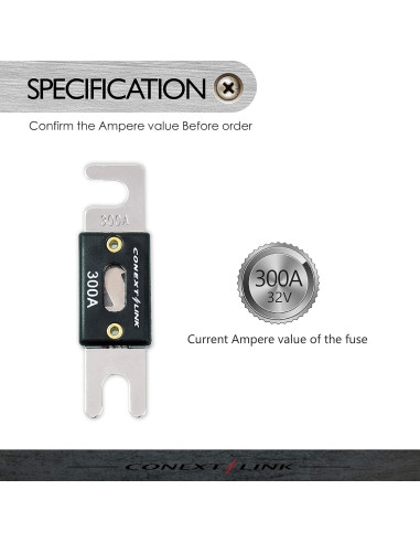 Fusible ANL Conext Link 300A Níquel Paquete de 5 Unidades