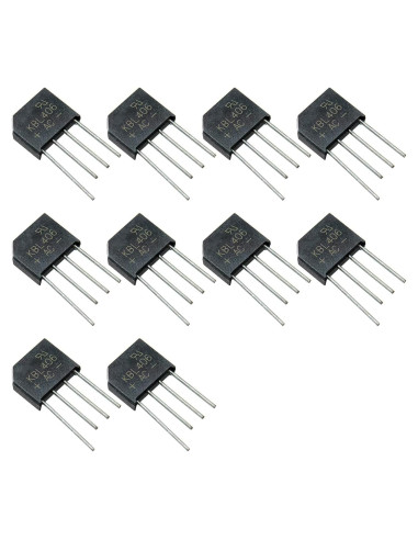 10 Rectificadores de Puente KBL406 4A 600V Silicio Bridgold
