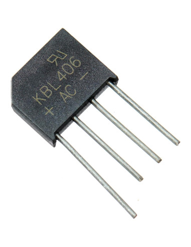 10 Rectificadores de Puente KBL406 4A 600V Silicio Bridgold