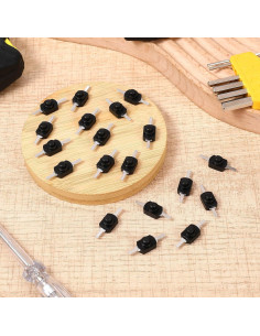 50 Interruptores Mini con Bloqueo Gtziqa 12x8mm DC 30V 1A 2