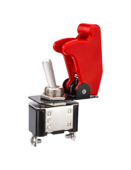 Interruptor de Palanca Baomain 20A 12V con Cubierta de Seguridad