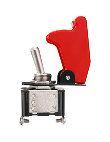 Interruptor de Palanca Baomain 20A 12V con Cubierta de Seguridad