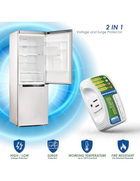 Protector de Voltaje Refrigmatic 36300 para Refrigeradores 27 pies