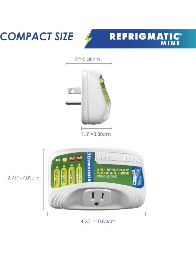Protector de Voltaje Refrigmatic 36300 para Refrigeradores 27 pies