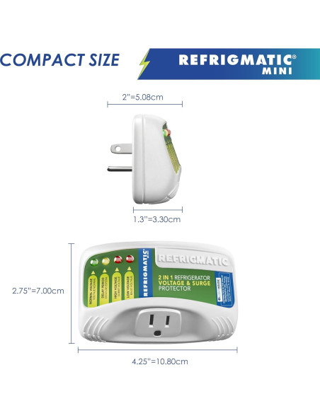 Protector de Voltaje Refrigmatic 36300 para Refrigeradores 27 pies