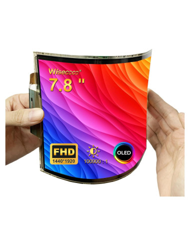 Pantalla Flexible Curvada 7.8" Wisecoco FHD AMOLED 1440x1920