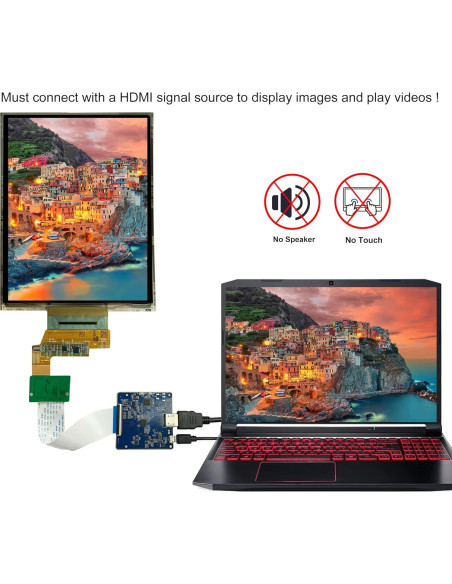 Pantalla Flexible Curvada 7.8" Wisecoco FHD AMOLED 1440x1920