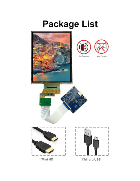 Pantalla Flexible Curvada 7.8" Wisecoco FHD AMOLED 1440x1920