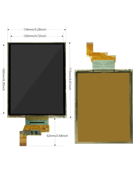 Pantalla Flexible Curvada 7.8" Wisecoco FHD AMOLED 1440x1920