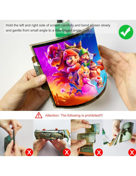 Pantalla Flexible Curvada 7.8" Wisecoco FHD AMOLED 1440x1920