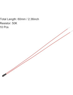 Termistores NTC 50K uxcell 10pcs - Rango -50C a 125C 2
