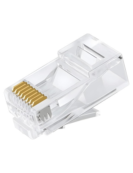 Conectores Modulares RJ45 Delcast 100pcs CAT5E 8P8C