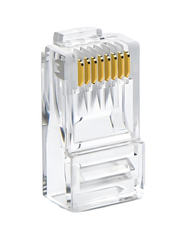 Conectores Modulares RJ45 Delcast 100pcs CAT5E 8P8C