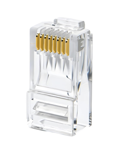 Conectores Modulares RJ45 Delcast 100pcs CAT5E 8P8C