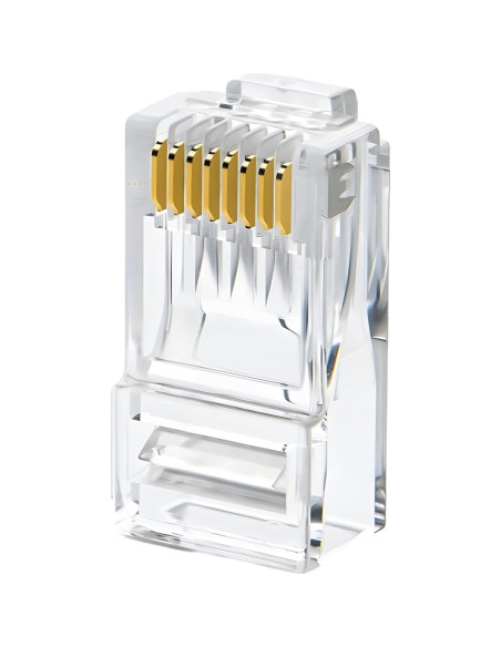 Conectores Modulares RJ45 Delcast 100pcs CAT5E 8P8C