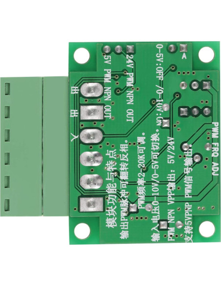 Convertidor de Audio Analógico a Digital V-PWM Cunyuer 0-5V/0-10V