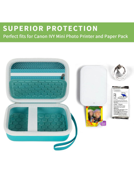 Funda ALKOO Verde para Impresora Canon Ivy 2 Portátil