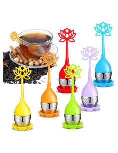 Juego de 6 Infusores de Té Silicona Remerry Multicolor