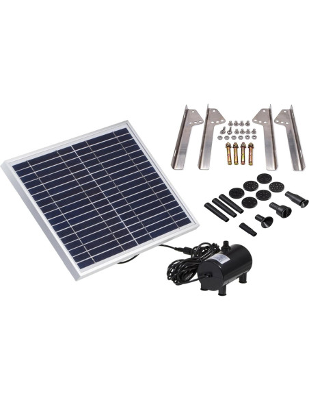 Bomba de Agua Solar 10W Lewisia con Cabezas Intercambiables