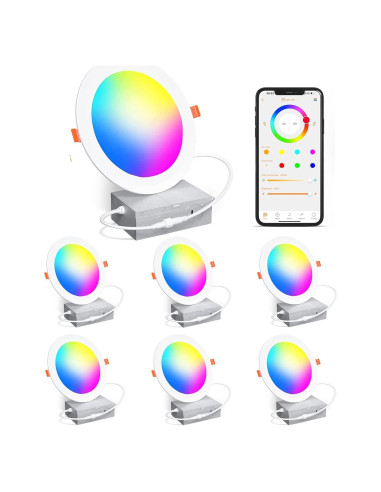 Luces LED empotradas inteligentes 4" RGB+CCT ChangM 12W 1080LM