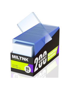 Paquete de 200 fundas para tarjetas MILTNK - 100 Toploaders + 100 fundas