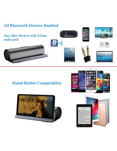 Altavoz Inalámbrico Bluetooth DORNLAT con Soporte Portátil