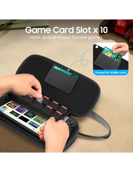 Funda Dura FINTIE para Nintendo Switch 2 (2025) Gris