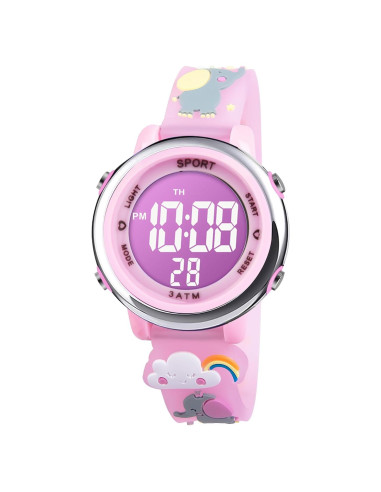 Reloj Digital Unicornio Vicloon para Niñas 6-12 Años LED 7 Colores