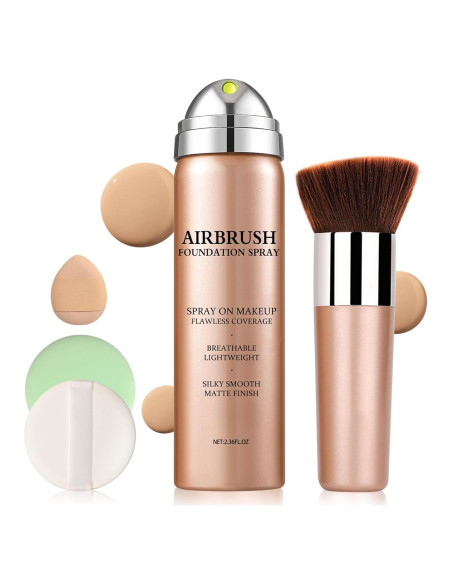 Base de Maquillaje Airbrush LZXLUKGIR 02 Beige Hidratante