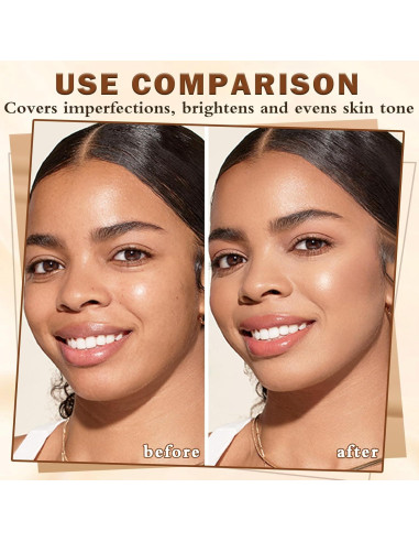 Base de Maquillaje Airbrush LZXLUKGIR 02 Beige Hidratante