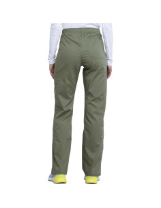 Pantalones Scrub Cherokee WW120 para Mujeres - Cintura Media, 5 Bolsillos, Tela Suave 2