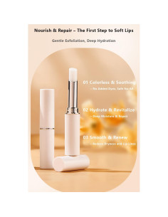 Set de 3 Primer de Labios WHHWM Hidratante Sin Color 40g 2